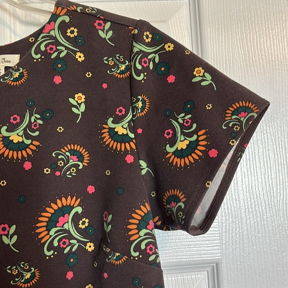 Matilda Jane Friends Forever Maja women’s brown floral dress size medium - Picture 6 of 11